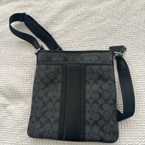 Coach Signature Black Messenger Bag